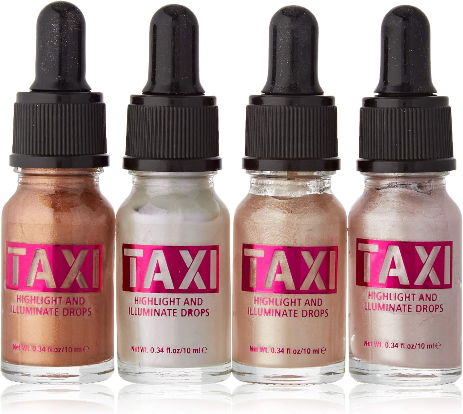 TAXI Highlight and Illuminate Face and Body Drops Set, 4Piece, 205 g