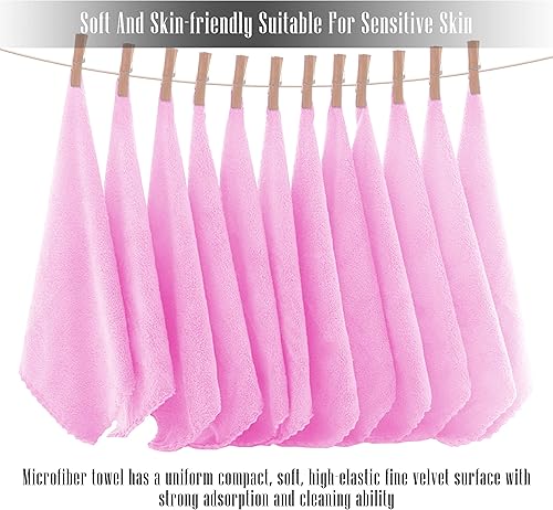 Vista 253 de TENSTARS - Toallas de mano para baño con dobladillo de seda, secado rápido, toalla absorbente de microfibra ultrasuave para baño, fitness, gimnasio