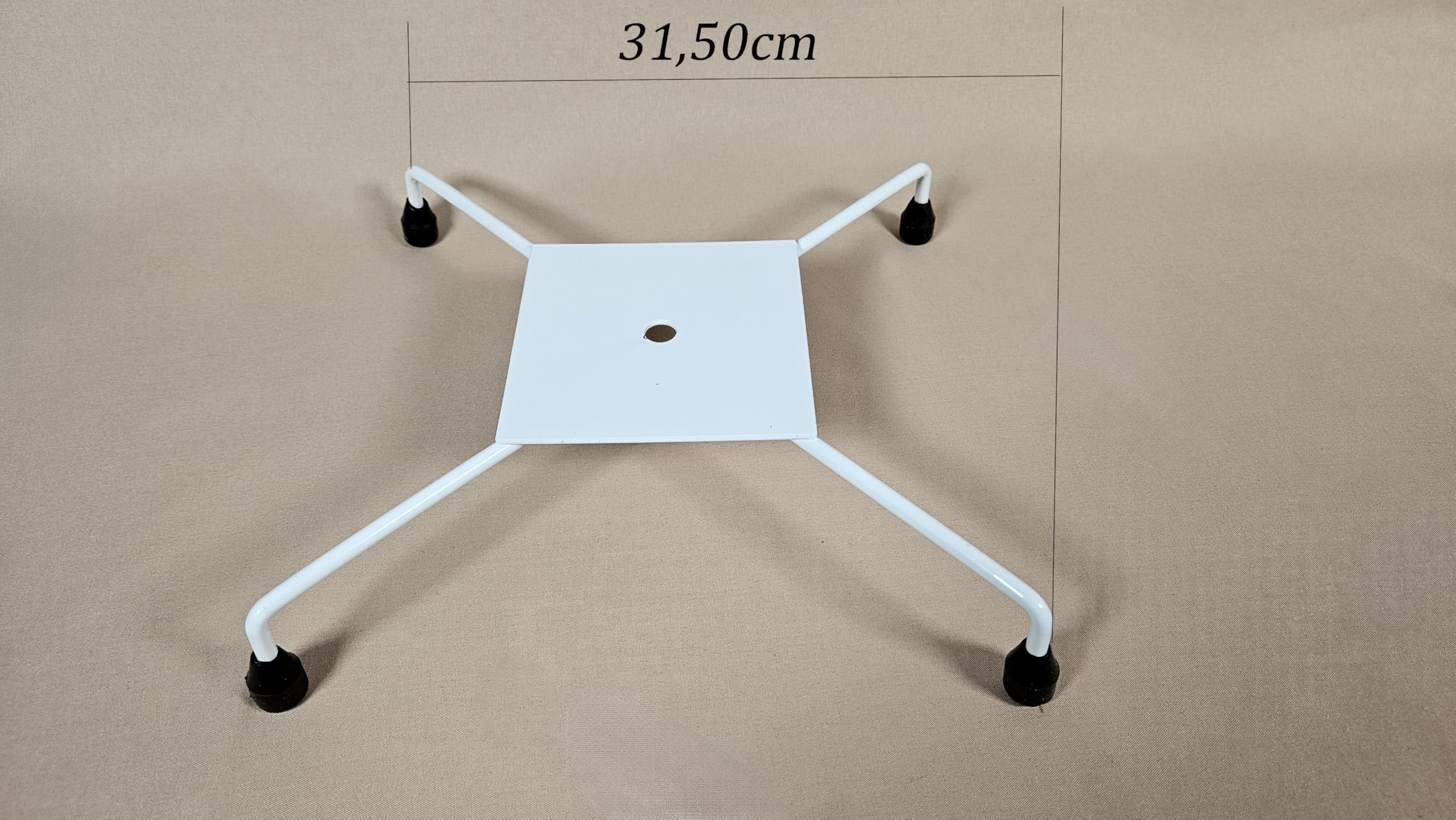 Yudu Espositore a 3 ripiani, in metallo, 73 cm (bianco)