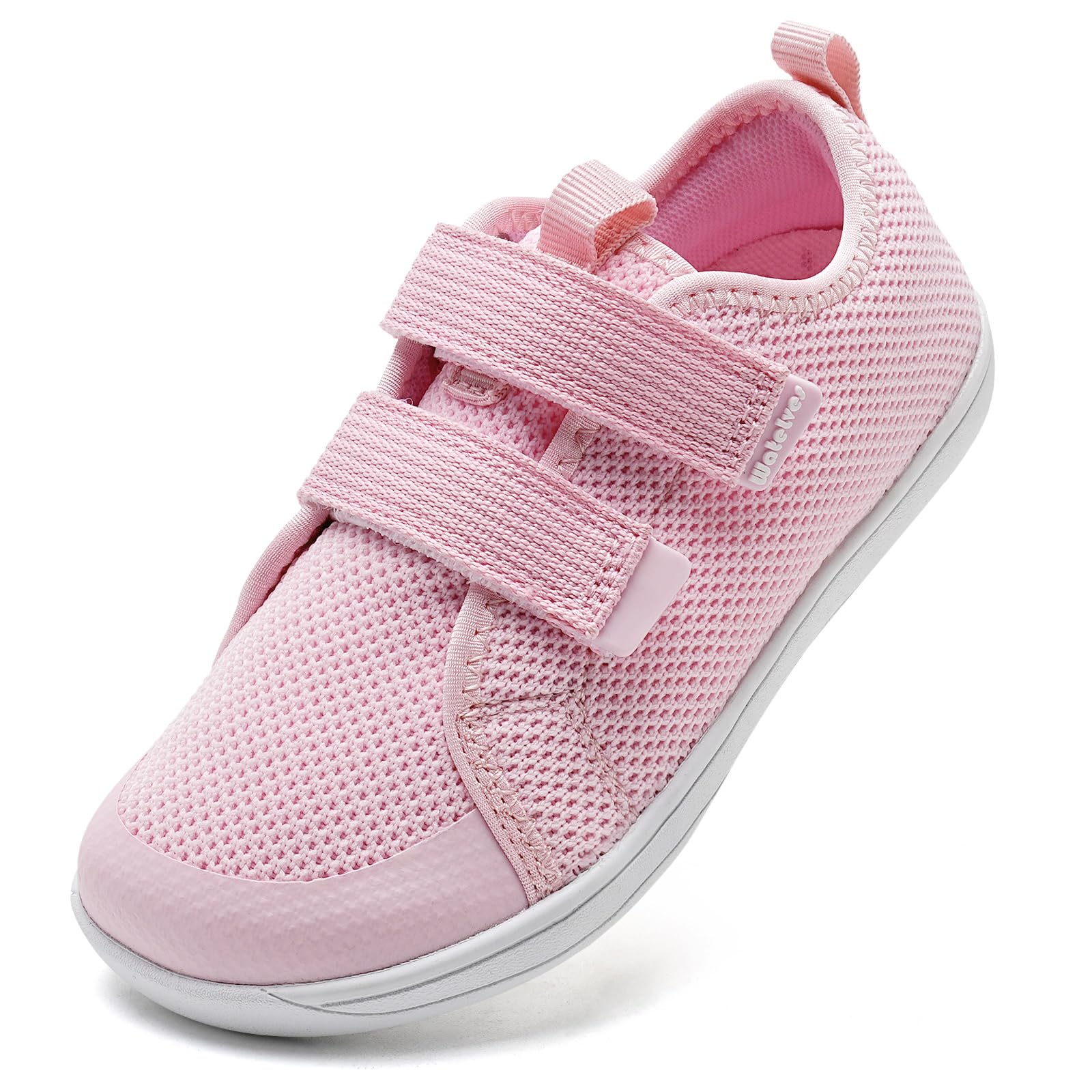 WateLves Toddler Little Kids Wide Barefoot Shoes The First Walking Shoes Girls Boys Breathable Zero Drop Minimalist Sneakers with Wide Toe Box Natural to Grow