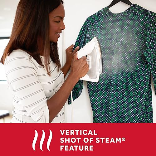 Miniatura 3 de Sunbeam Classic Plancha con placa de asiento antiadherente antigoteo de tamaño mediano 1200 vatios con disparador de vaporfunción de disparo