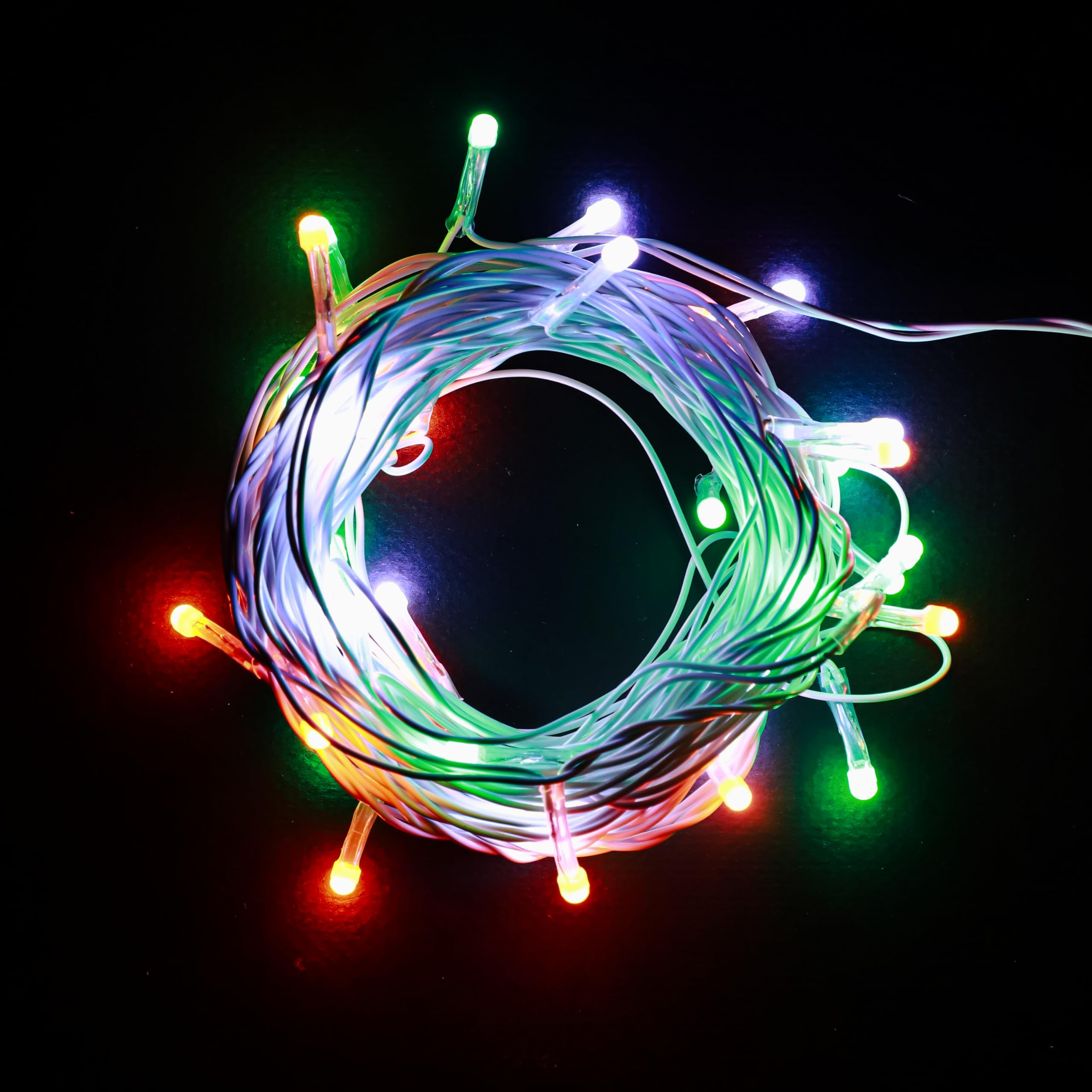 Lexton 40ft Tricolor LED String Light | 39 LED 13 Orange, 13 White, 13 Green LED's Tiranga Lights | Tri Glow for Independence Day, Republic Day Home Decoration (Pack of 1)