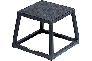 Steel PlyoBox12-18-24-30Inch High Anti-SlipPlyometric JumpBoxes For Agility, Stamina And Conditioning StrengthTraining