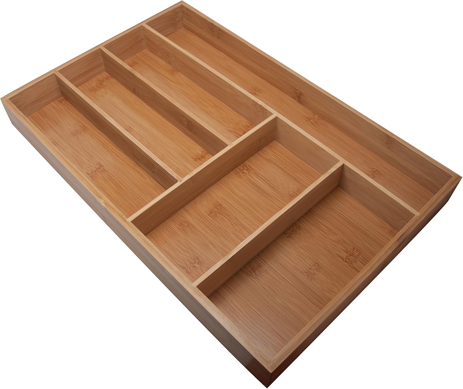 Yeegfey All Natural Bamboo Drawer Organizer 12 x 18 Inch