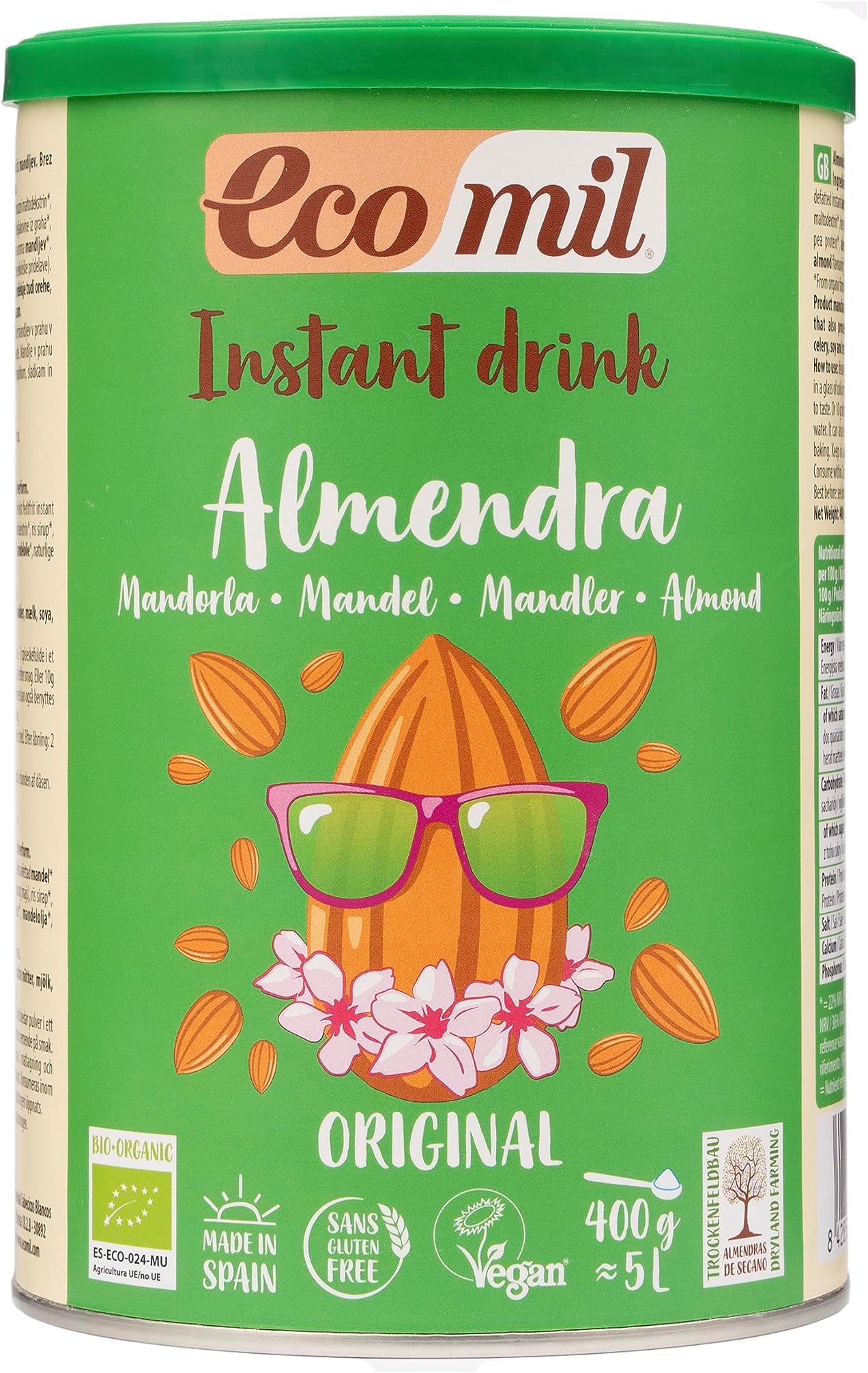 EcoMil Organic Almond Milk Instant 400 g