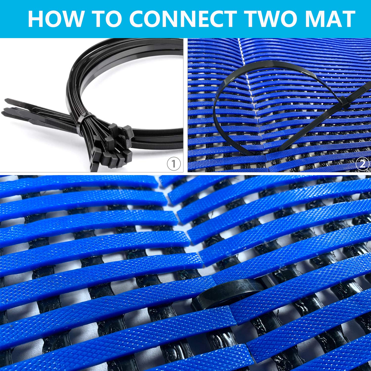 Crаzу Dеаlѕ HYSA MAT Commercial PVC Drainage Mat, Heavy Duty Anti-Fatigue Non-Slip Floor Mats Drain Tiles for Swimming Pool Kitchen Bathroom Indoor Outdoor Wet Area,23 x 35 inch - Blue TOP оƒƒERS HYSA MAT Commercial PVC Drainage Mat, Heavy Duty Anti-Fatigue Non-Slip Floor Mats Drain Tiles for Swimming Pool Kitchen Bathroom Indoor Outdoor Wet Area,23 x 35 inch - Blue