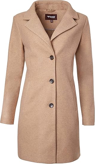 Amazon.com: Coats for Women Faux Wool Single Breasted Winter