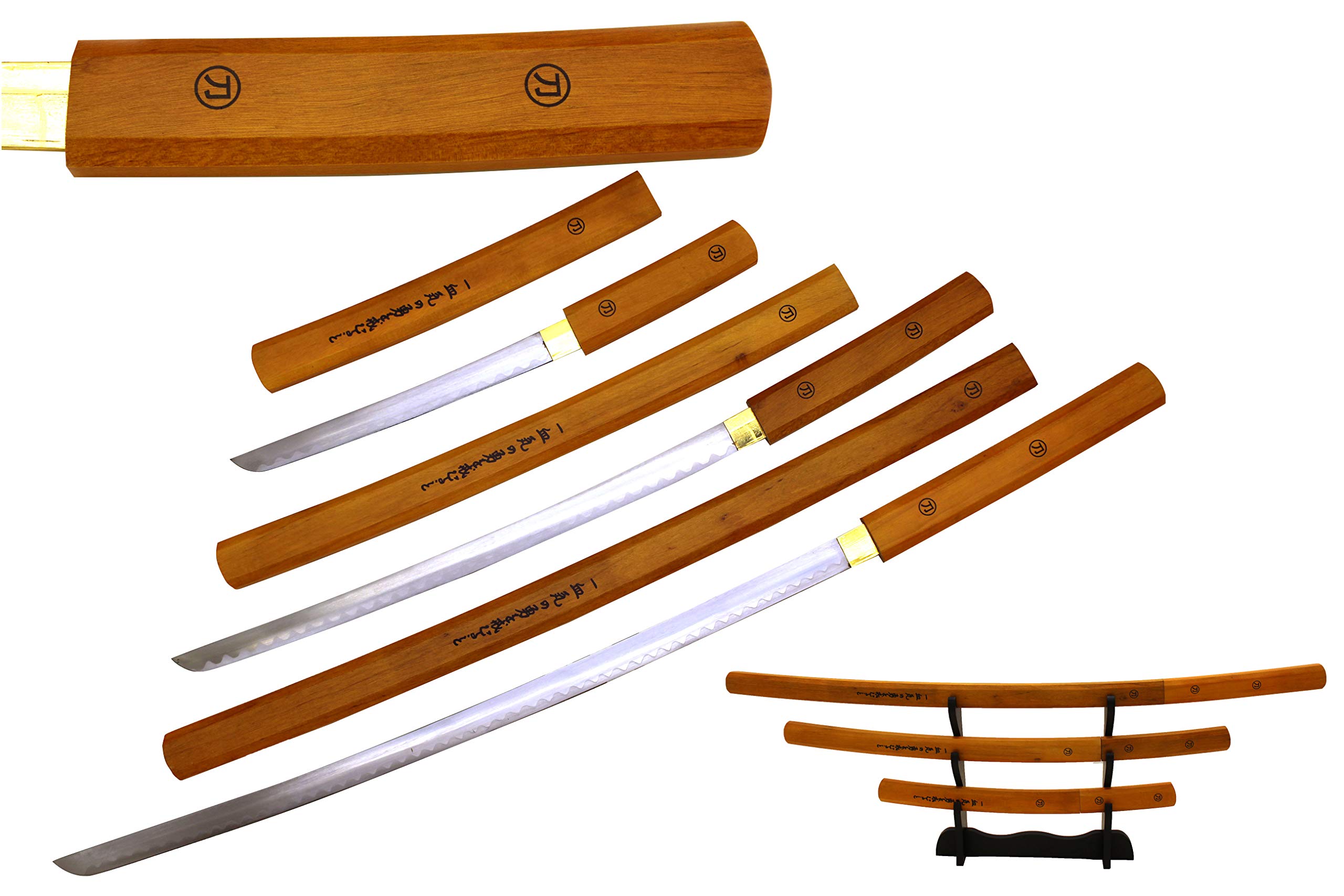 Snake Eye Tactical Shirasaya Wooden Samurai Sword Set Katana