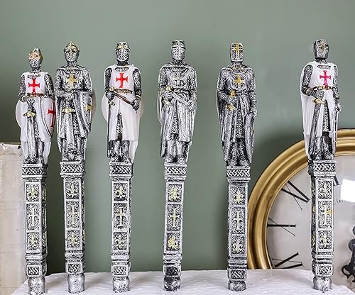 Miniatura 8 de Ebros Gift Juego de 12 bolígrafos de escritura con temática de caballeros de la cruz, diseño de caballeros de la cruz, artículos escolares de