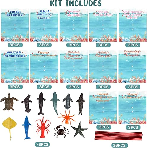 Miniatura 8 de POPGIFTU Tarjetas de San Valentín para niños con bonitos juguetes, tarjeta de San Valentín única para niños con frases divertidas, a granel,