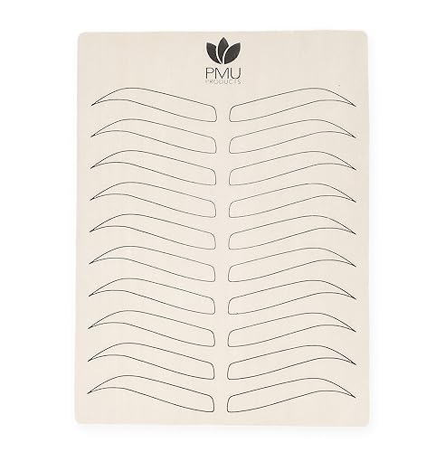 Piel de práctica de microblading premium de doble cara Látex profesional realista para tatuajes Diseños especiales de cejas para tatuajes