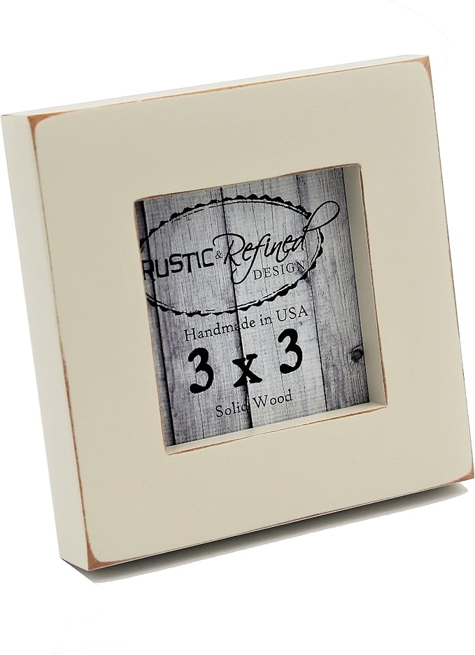Rustic and Refined Design 3x3 Solid Wood Made in USA