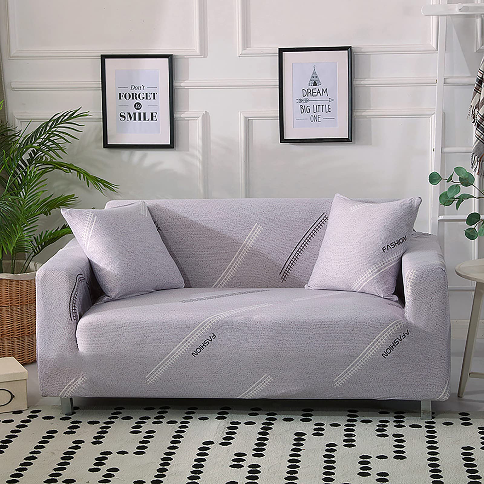 Morbuy Copridivano Stampa di Fiori, Copridivano Elasticizzato,Fodera Copridivani Universale per Divano con Corda Fissa Sofa Protettore Copertura Divano Antiscivolo (2 posti,Colorato
