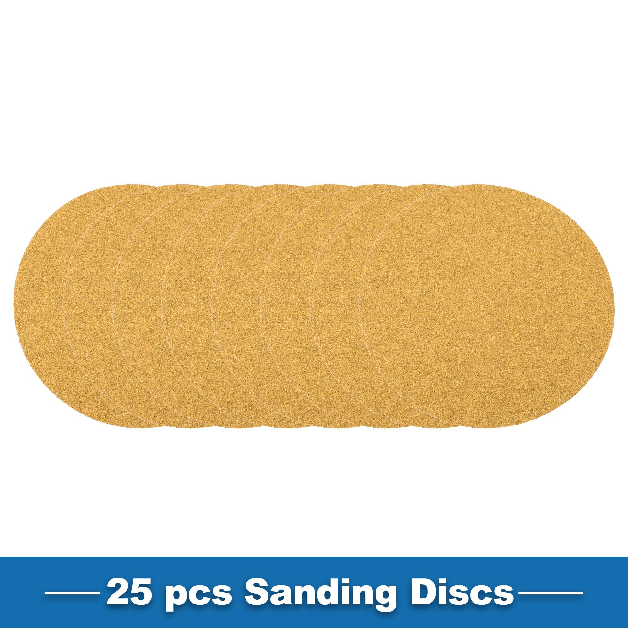 A ABSOPRO Sanding Discs 9 Inch 40 Grit Round Hook and Loop Sandpaper Kraft Paper Yellow 25 Pcs, 225mm/9" - Image 3