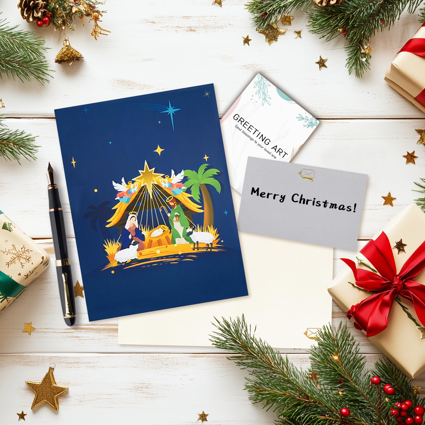 Gratis plaatje Merry christmas happy new - Deel via Whatsapp of social media