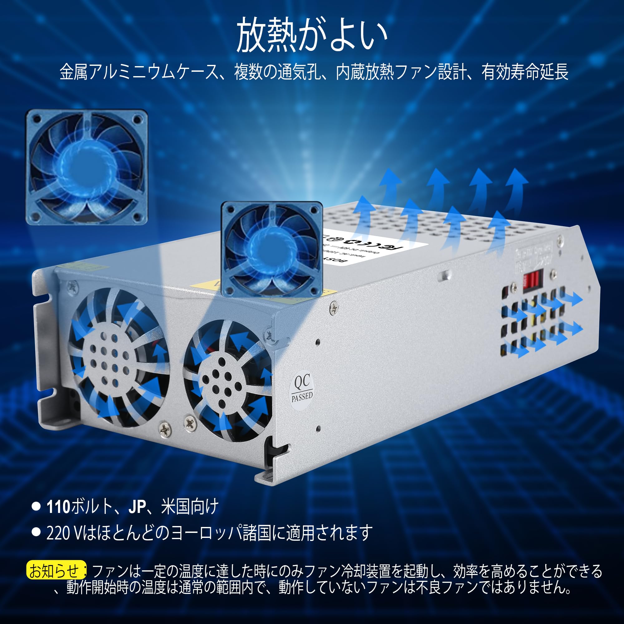 Amazon.co.jp: BOSYTRO 60V 25A 1500W DC Stabilized Power Supply PSU
