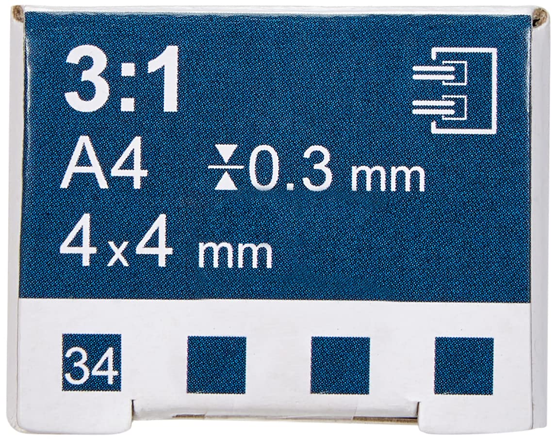 Renz Abheftstreifen in 3:1 Teilung Drahtkammbindung für DIN A4, 4 x 4 mm, Stärke 0.3 mm, transparent klar
