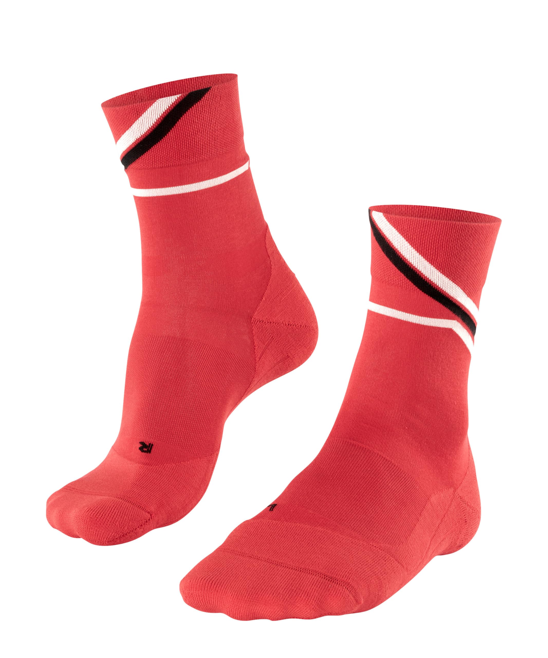 FALKE Women's RU4 Endurance W So Cotton Functional Yarn Anti-Blister 1 Pair Running Socks, Red Scarlet 8070 Iconic, 2.5-3.5