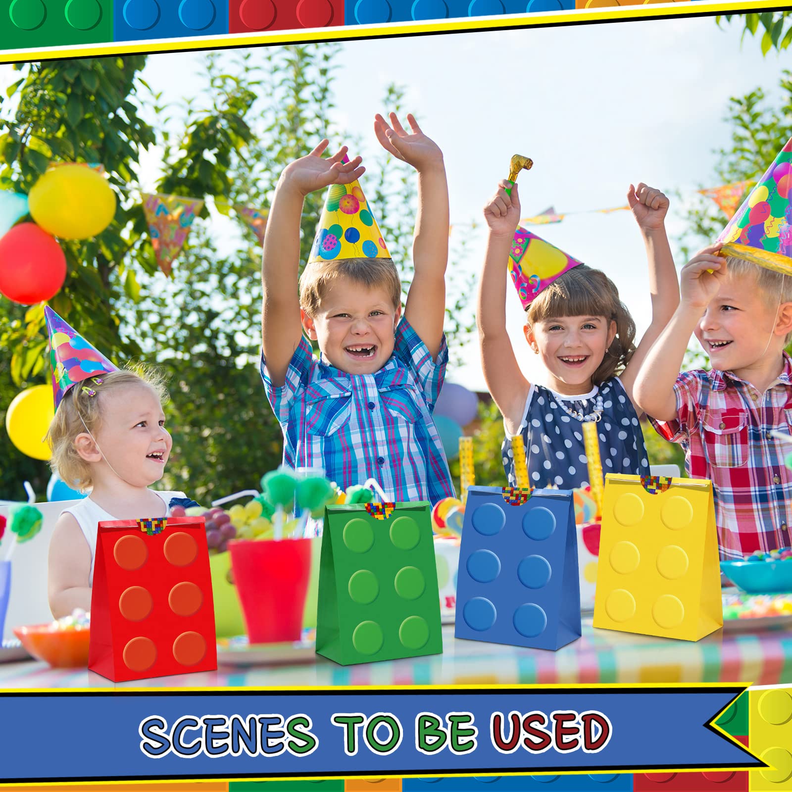 Bolsa Lego 24 Bolsas De Fiesta Temática Bloques De Construcción