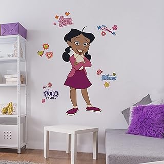 RoomMates RMK5236GM The Proud Family Penny Peel and Stick Wall Decals, red, Orange, Yellow, Green, Blue, Purple, Pink, Brown, Black