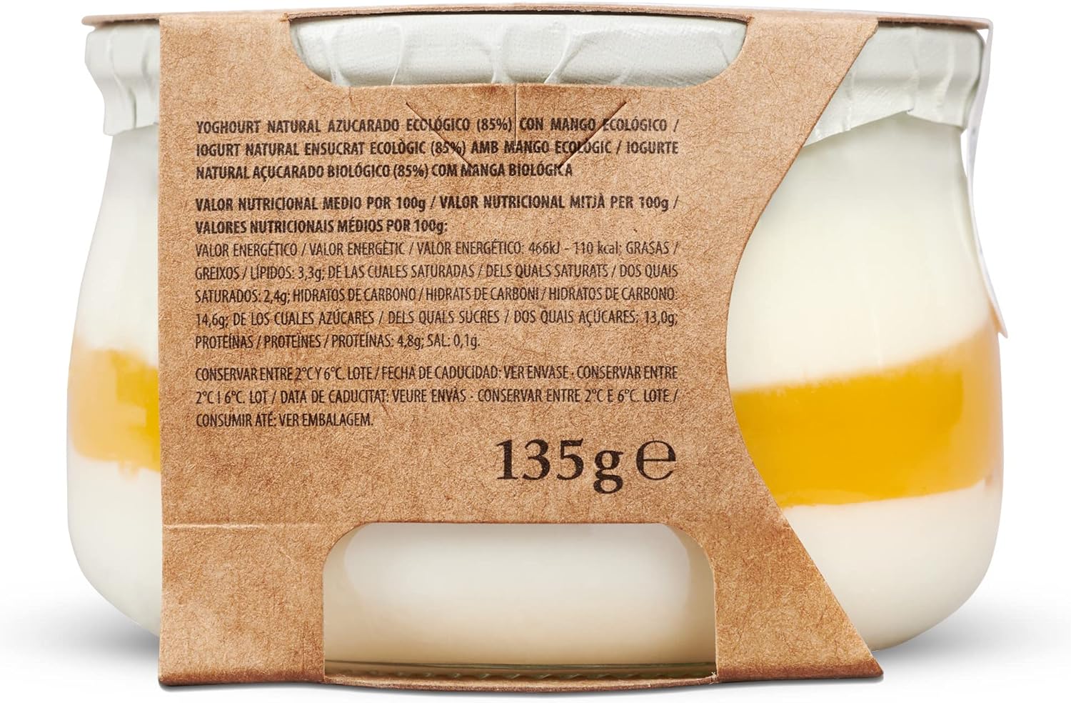 Pastoret Yogur Ecológico con Mango, 135g - Imagen 4