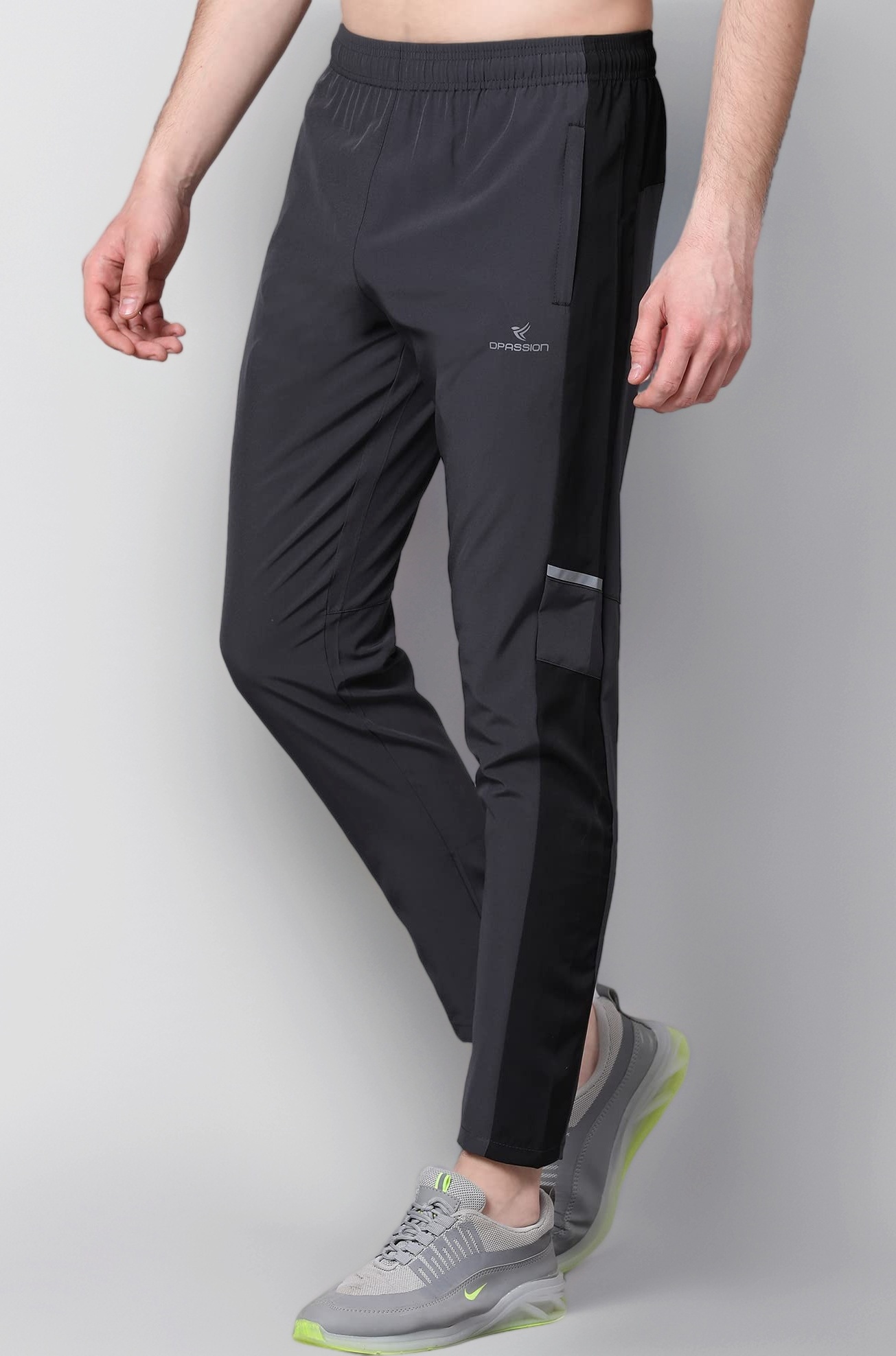 Regular fit Running Track Pants for Men with Zipper Pocket | Lowers for Men |Sports Track Pant for Men Polyester