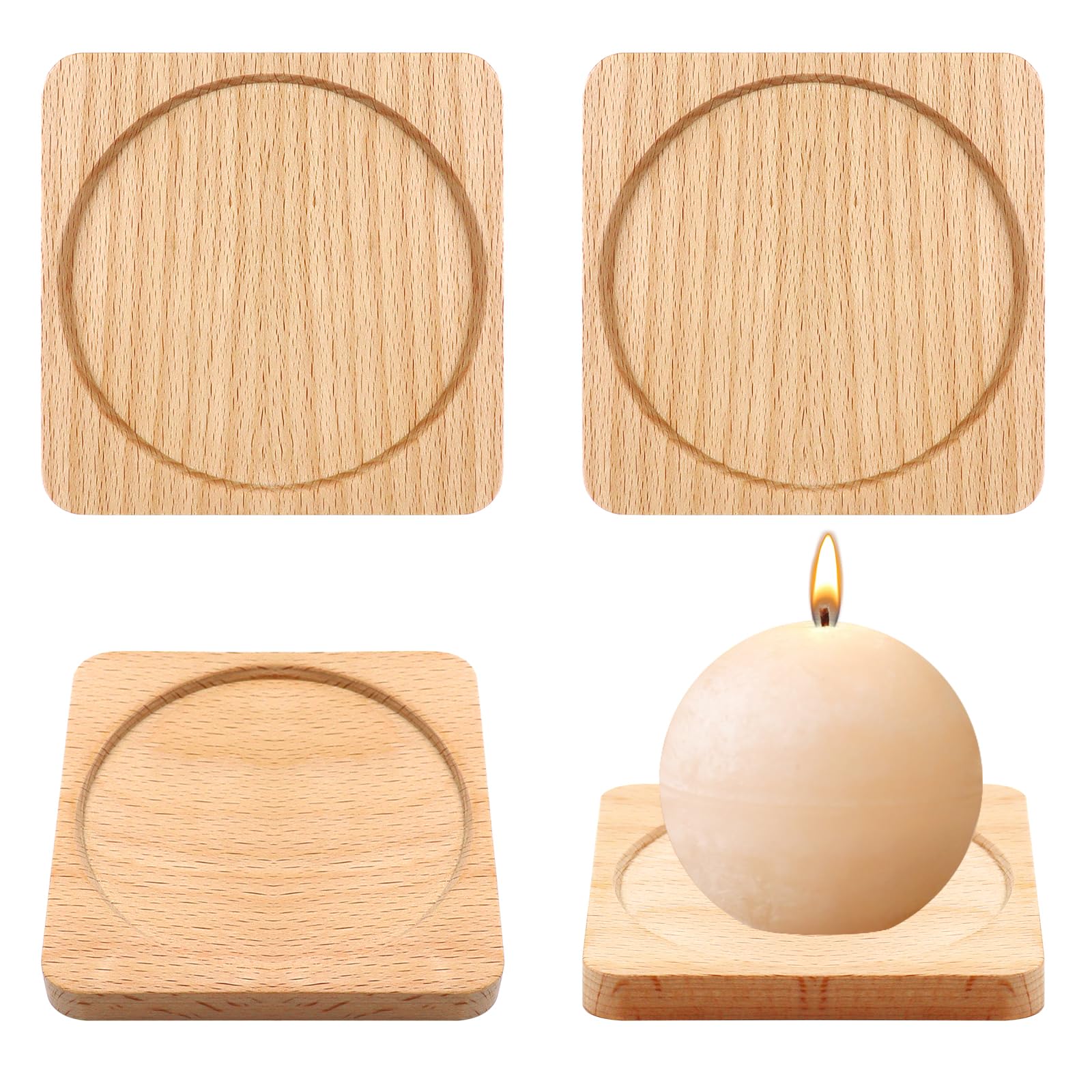 4 piatti per candela