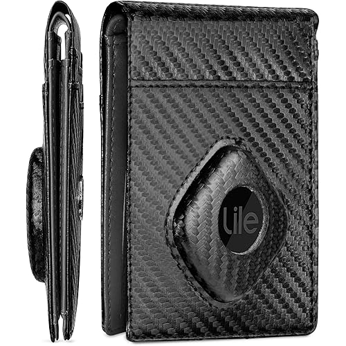 ALPHA PAIR Men's Wallet for Tile Mate (2022) – Bifold Tile Wallet for Men – RFID Blocking with Holder for Tile Tag - Wallet for Tile Tracker with 11 Credit Card Slots - Leather Tile Slim Wallet