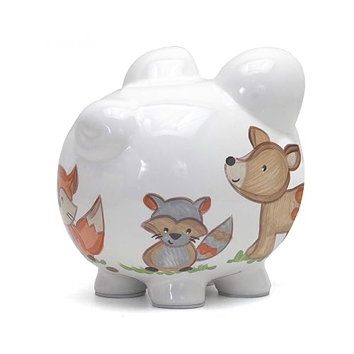 Miniatura 2 de Child to Cherish Alcancía de cerámica para niños, bosques