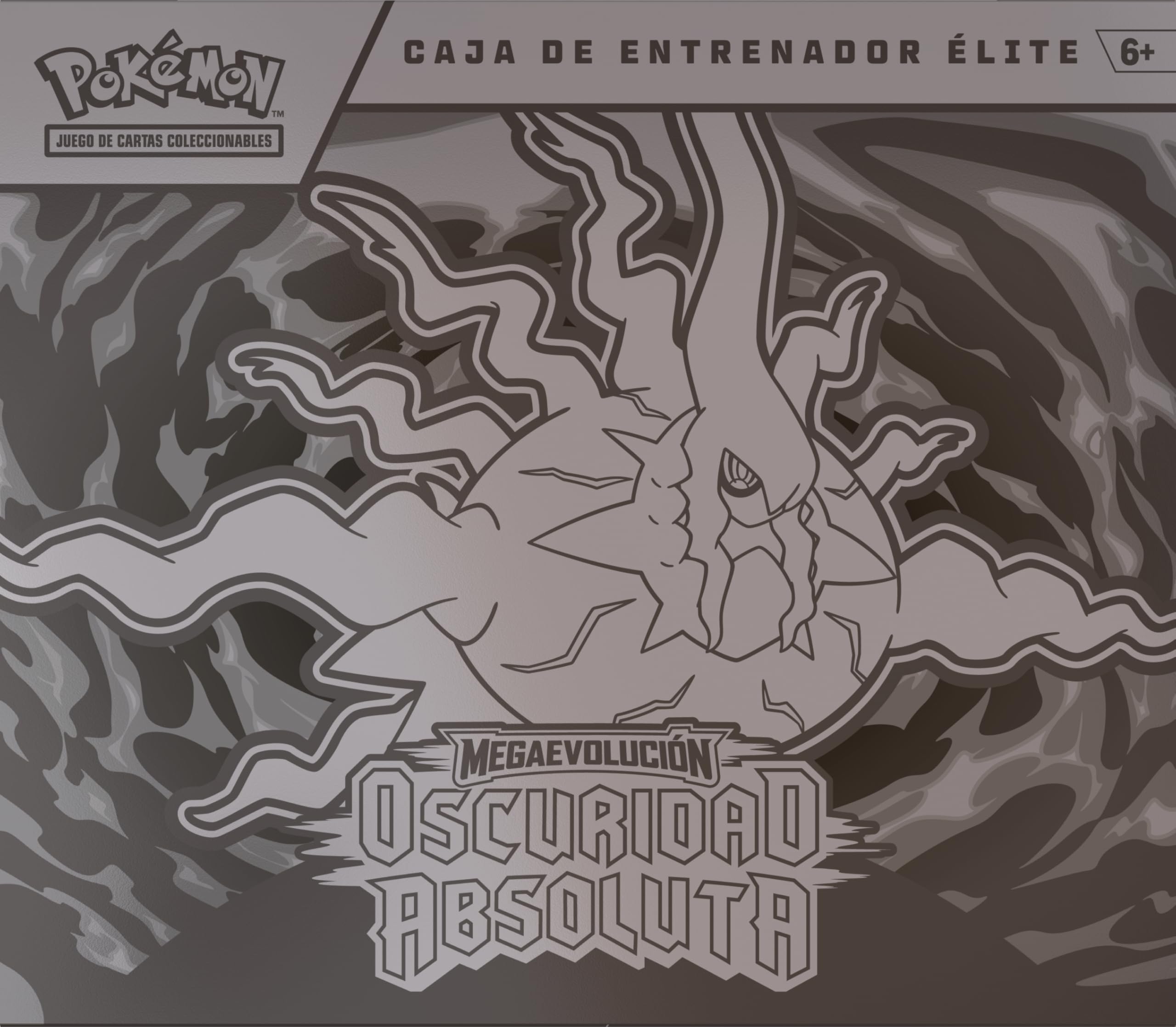 Pokémon: Caja de Entrenador Élite de Megaevolución-Oscuridad Absoluta (1 Carta de promoción con ilustración expandida, 9 Sobres de Mejora y Accesorios prémium)