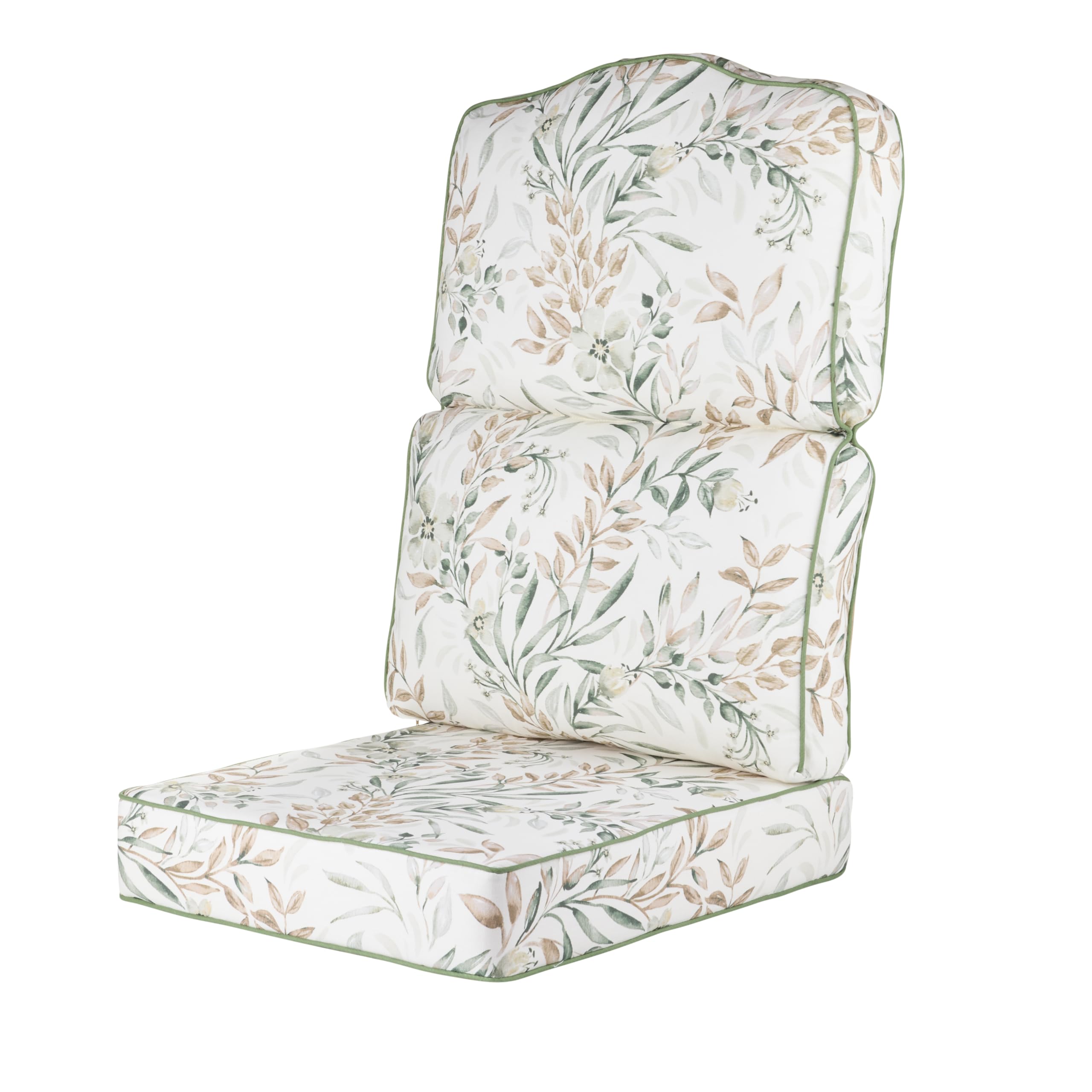 Alfresia High Back Conservatory Replacement Cushion Set – Cane Conservatory Chair Seat & Back Cushions, Cotton Covers, UK Filled