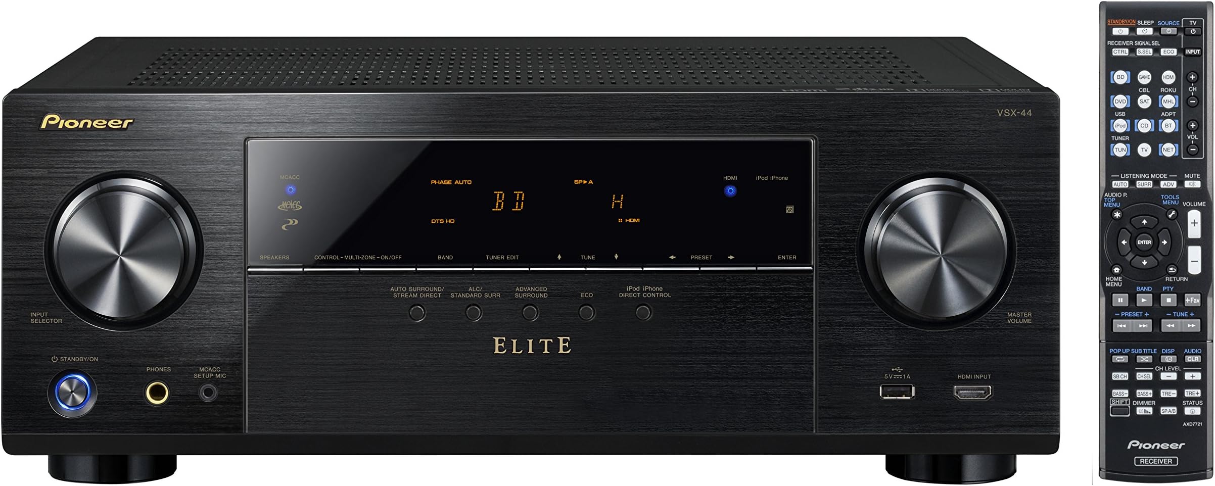 Pioneer Elite VSX-44 7.2-Channel Network A/V Receiver with HDMI 2.0