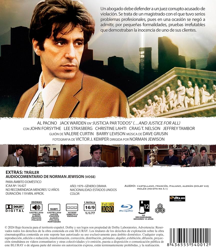 Amazon.com: BOOK-Justicia para Todos BD 1979 And Justice