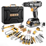 Cordless Drill Tool Kit Set&colon; 20V Power Drill Tool Box with Battery Electric Drill Driver for Men Home Hand Repair Basic Toolbox Tools Sets Drills Case