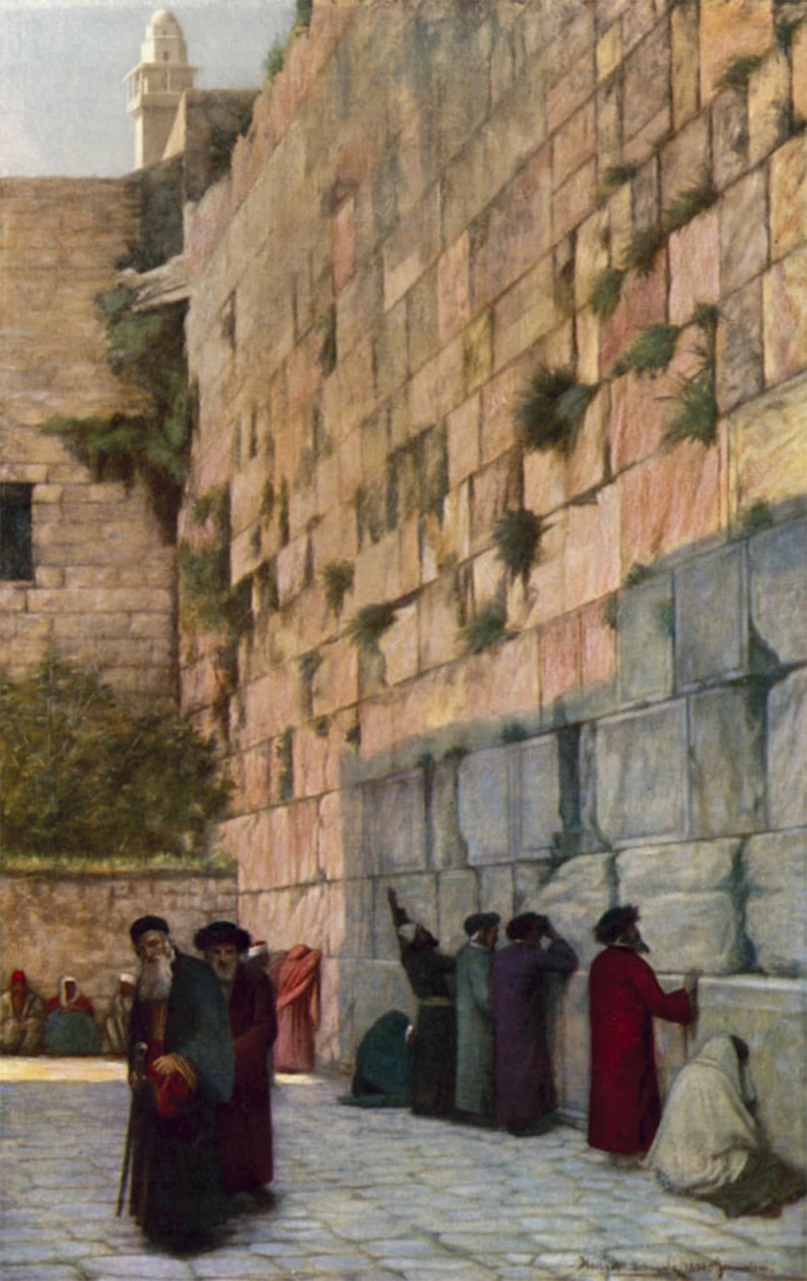 POSTERIIk Famous Animal Posters Vintage Picture the Wall of Lamentation Jerusalem by Herbert Gustave After Schmalz Modern Wall Decor for Home Decor 60x90cm