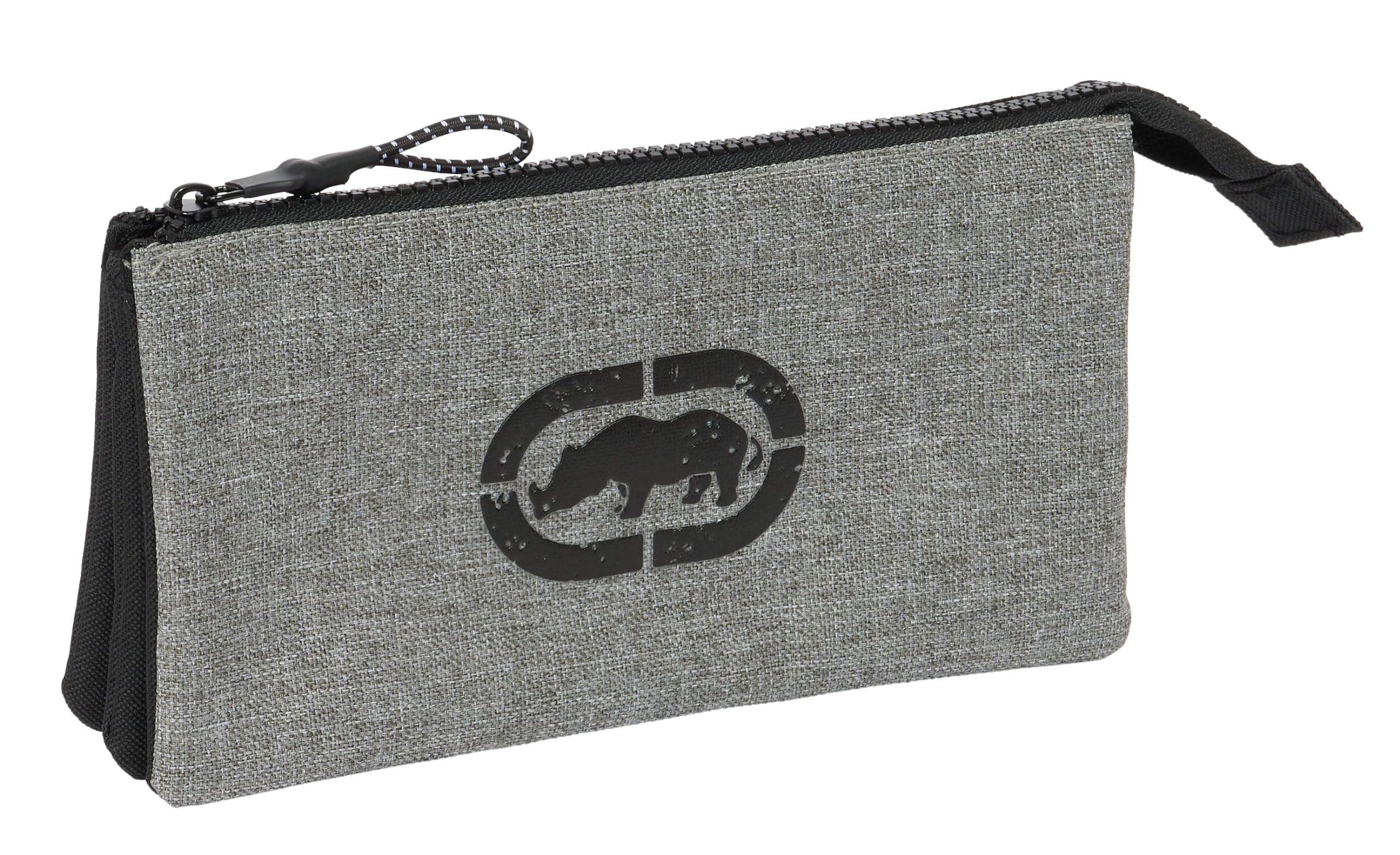 Safta Ecko Unltd. Rhino - Astuccio Triplo, Astuccio Per Bambini, Ideale Per Bambini In Età Scolastica, Comodo E Versatile, Qualità E Resistenza, 22 X 3 X 12 Cm, Colore Grigio/Nero, Grigio/Nero,-image