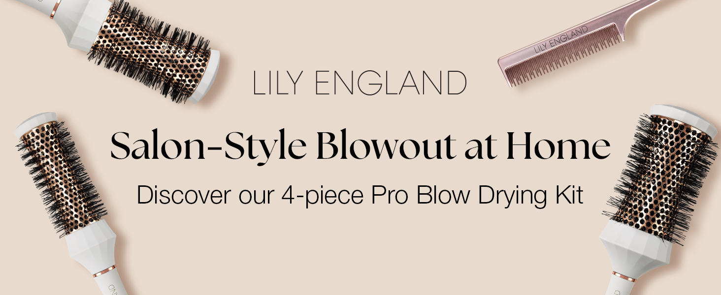 Professional Round Hair Brush Set 4-Piece Blow Dry Kit with Comb Amazon.com : Round Brush Set for Blow Drying- 4 in 1 Round  main image 4