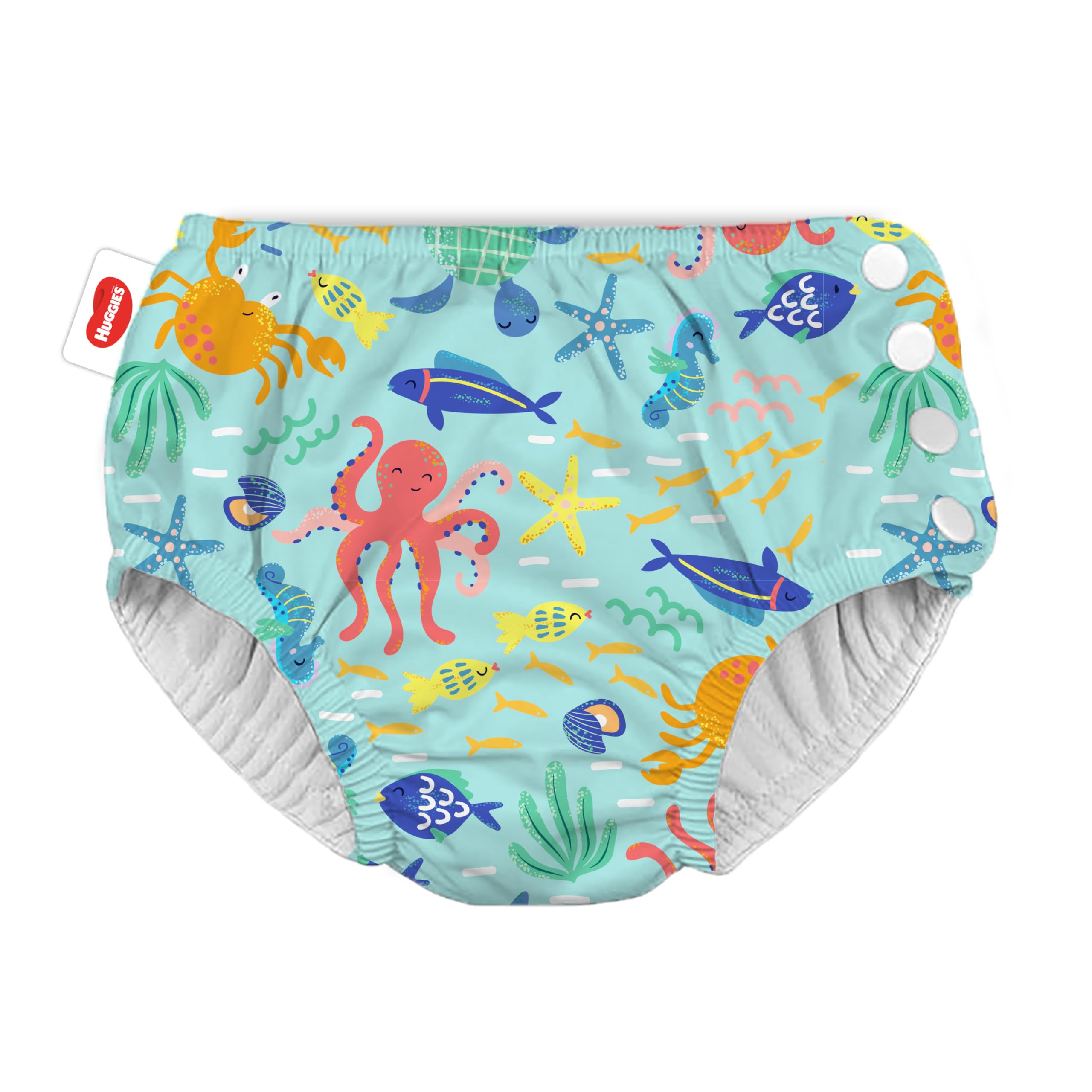 Garosa Snap Adjustable Swim Diaper - Reusable Waterproof Nappy For Boys Girls Swimming Lessons Free Size Duck Diapers And Diapers