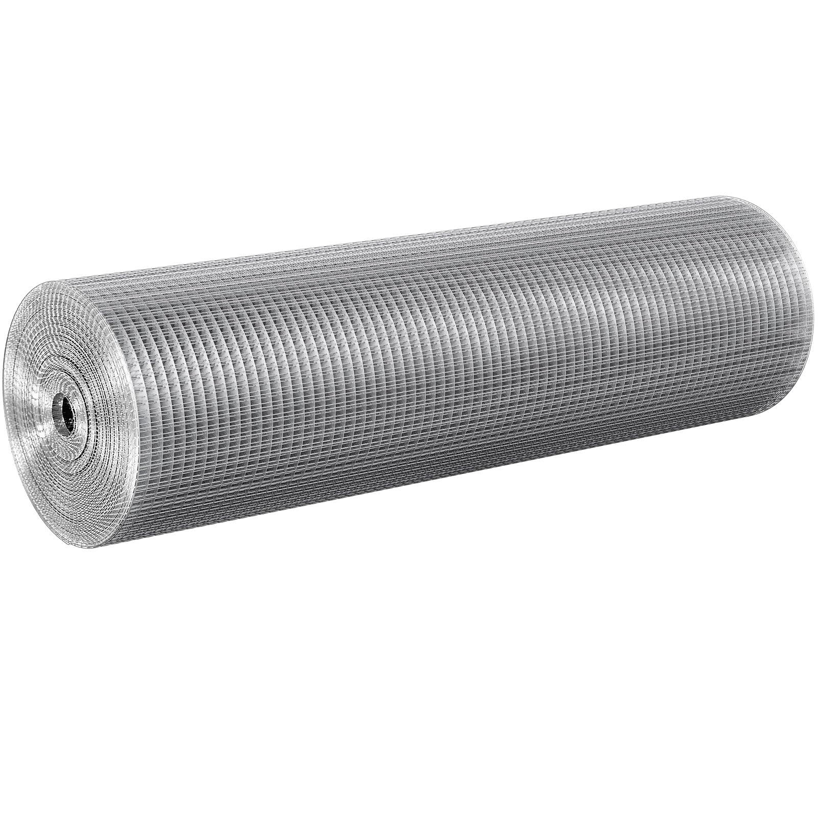 VEVOR Rete Metallica Saldata, 915 mm x 30,48 m, Rotolo di Rete Metallica Zincata a Caldo 12,7 x 12,7 mm Maglia Calibro 19 Recinzione in Filo per Polli per Gabbie per Conigli, Giardino