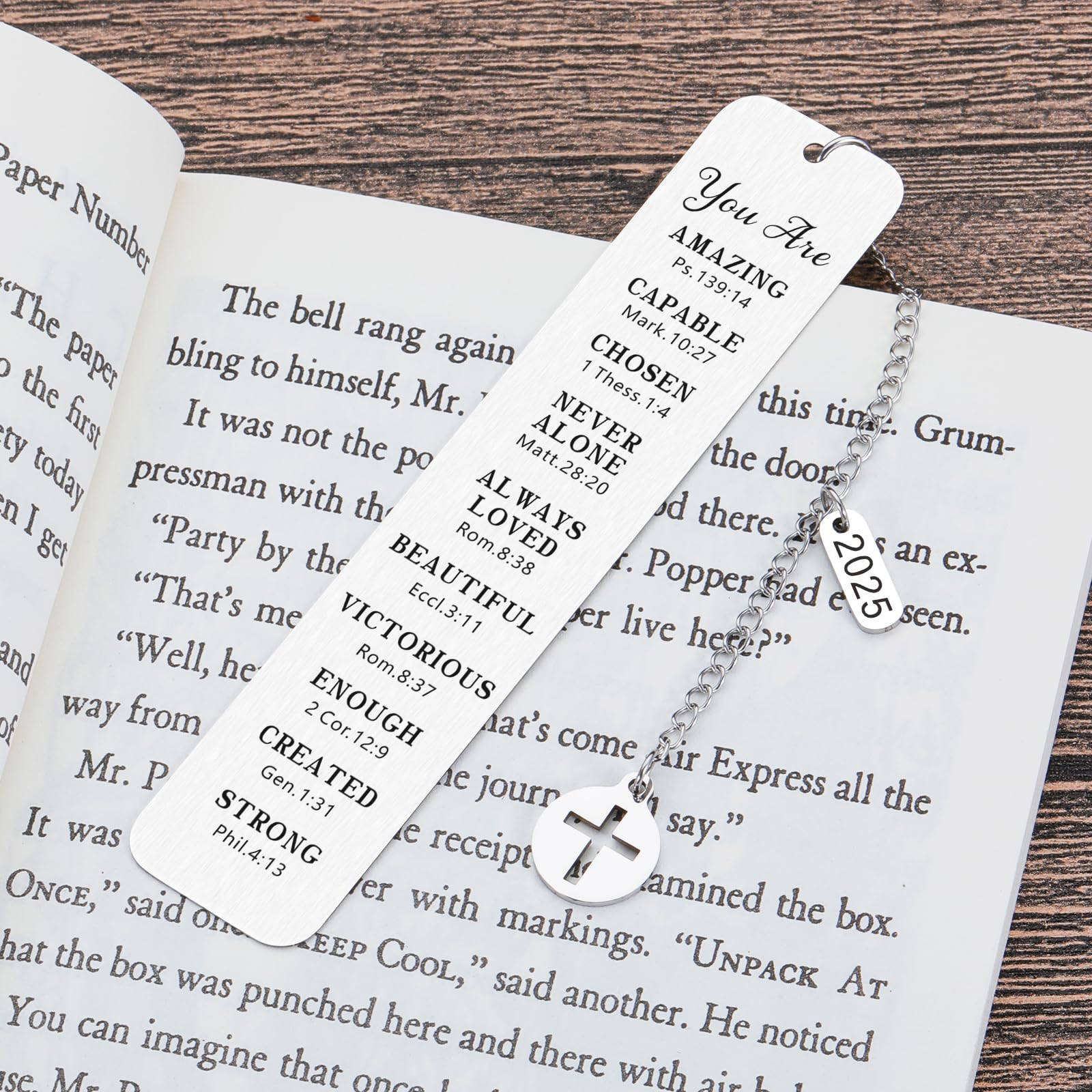 Christian Bookmark Gifts for Women Men First Communion Gifts for Teen Girls Boys Confirmation Baptism Gifts for Girls Religious Gifts Bible Verse Bookmark for Book Lovers Teenage Girls Catholic Easter - Image 2