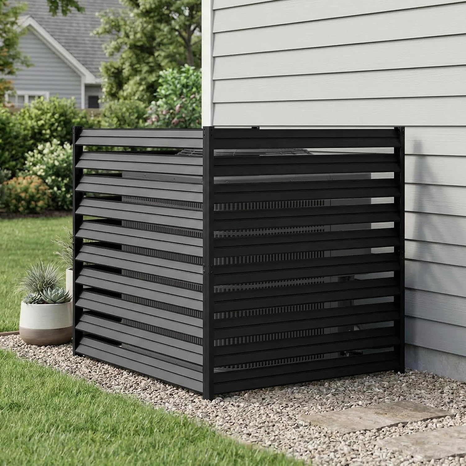 40" H x 38" W x 38" L Premium Metal Air Conditioner Screen Kit (6 Panels)