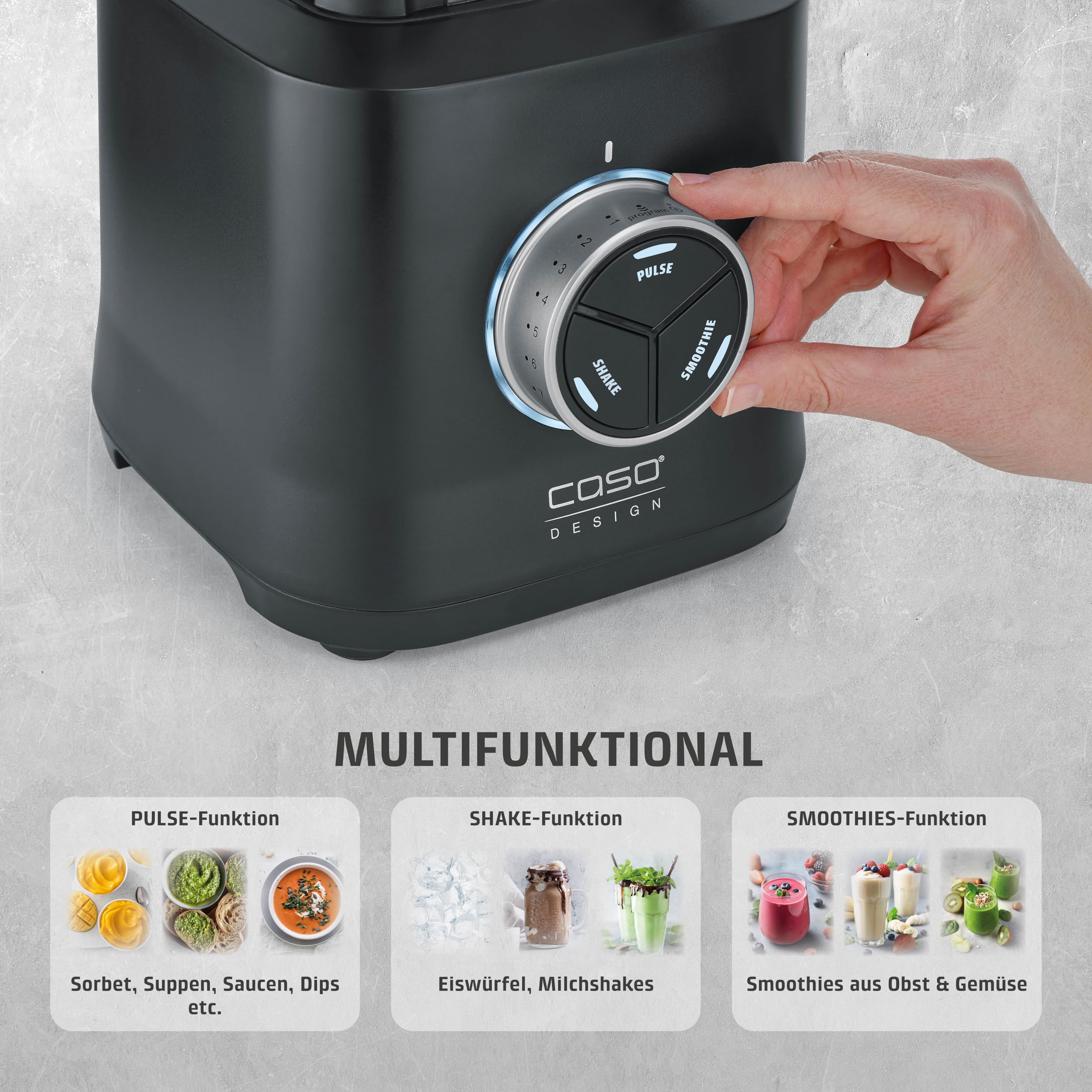 CASO B 1800 PowerBlender-Set - Standmixer, 28.000 U/min