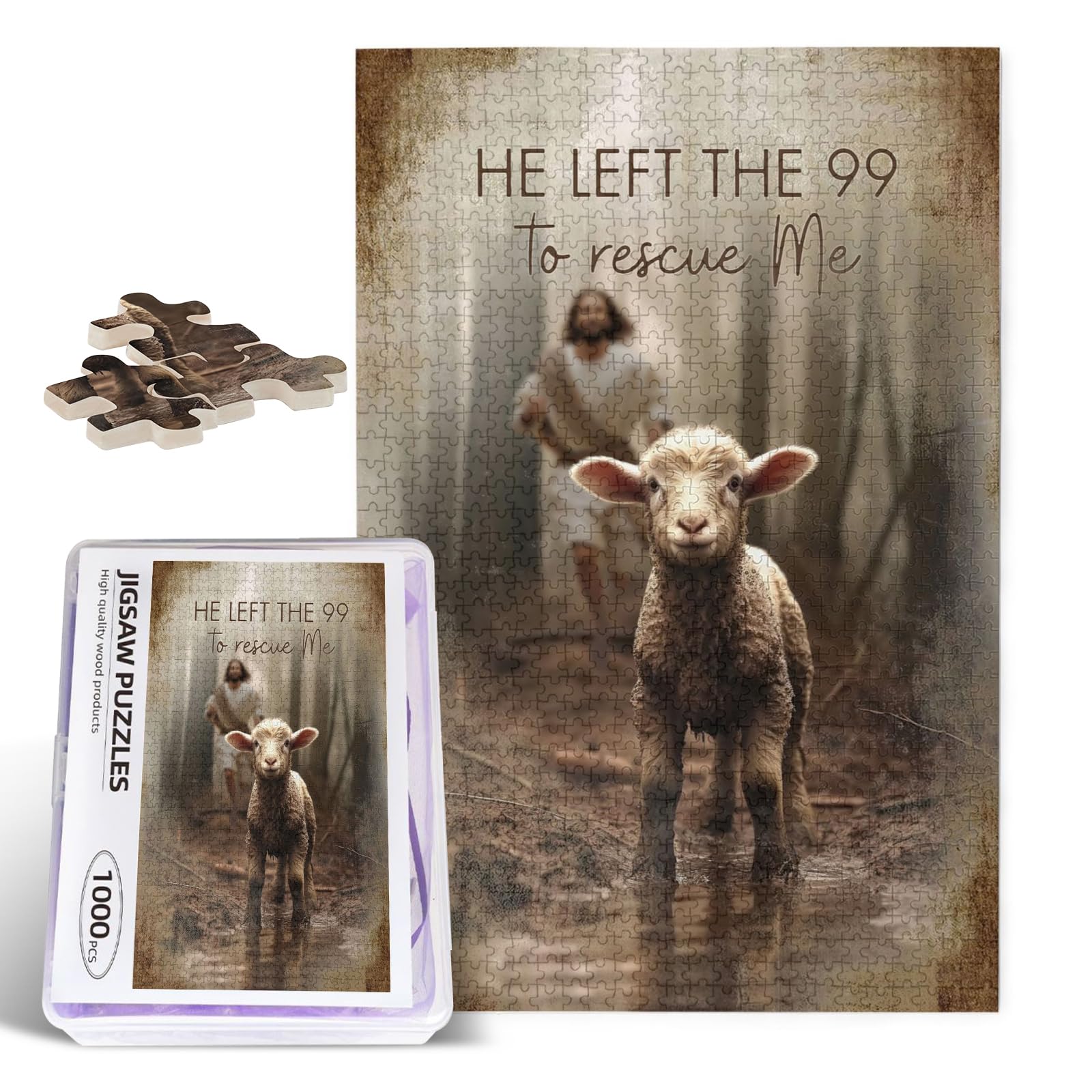 Amazon.com: Christian Jesus and Lamb Puzzles for Adults 1000