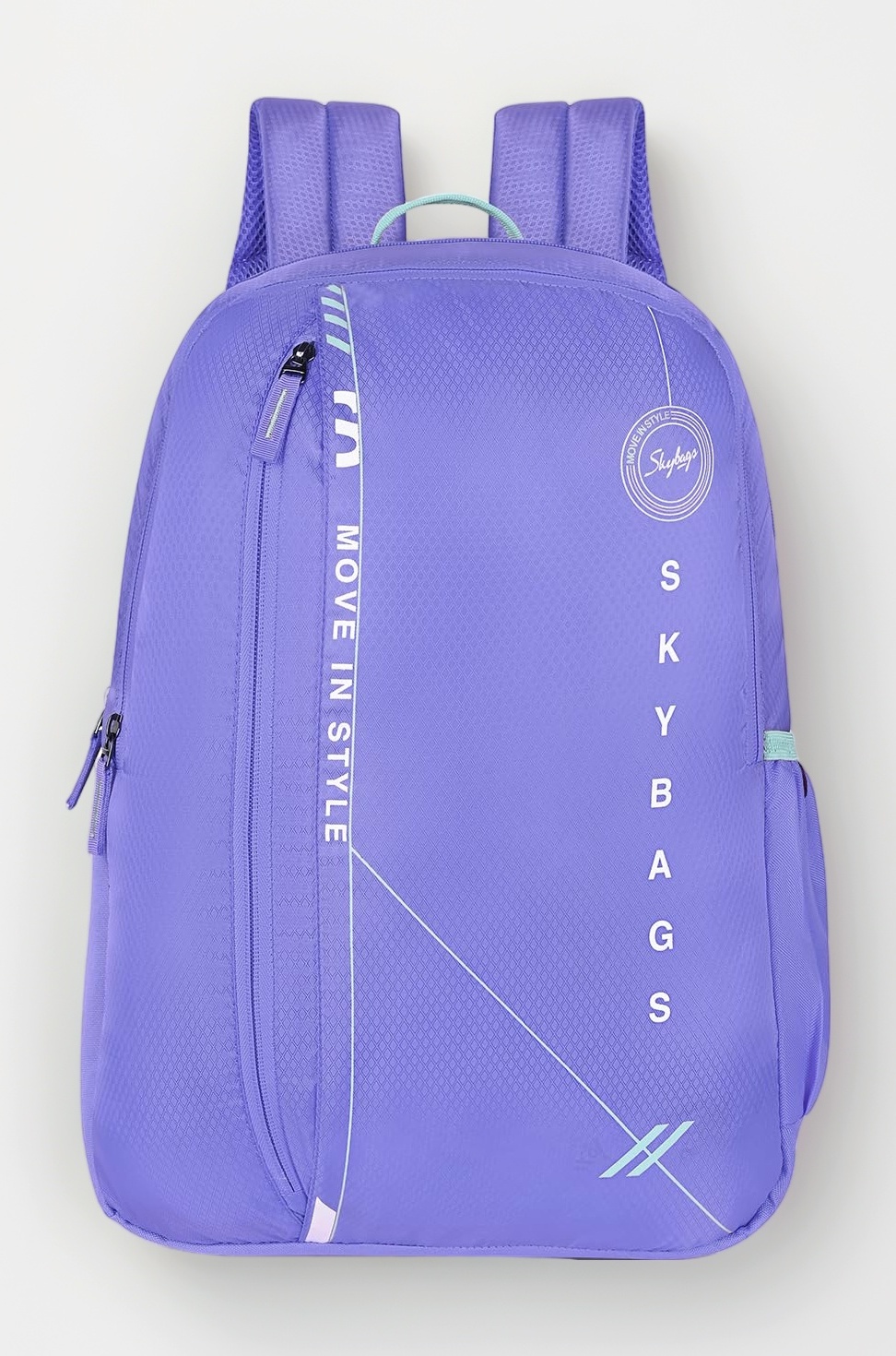 Skybags Unisex Brat 20L Premium Polyester Adjustable Straps 4 Compartment Backpack (E) Lavender