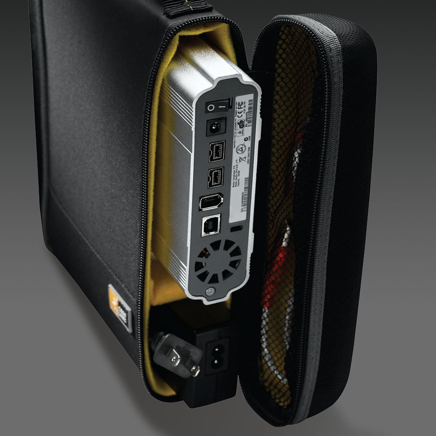 Case Logic Torba na dysk twardy HDC1, nylon EVA, czarna, 8,9 cm (3,5 cala)