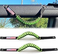 Vista 20 de Asas de Agarre para Barra Antivuelco para Ford Bronco 2021 2022 2023 2024 2025 de 2 Puertas 4 Puertas Accesorios Mango de Agarre de Paracord, Sin