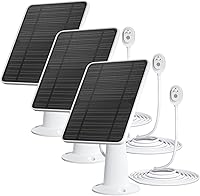Vista 13 de Cargador de Panel Solar Compatible con Cámara Arlo Pro 5S/Pro 4/Pro 3/Pro 3 Floodlight/Ultra/Ultra 2, Paneles Solares de 6V 4.5W Carga IP65