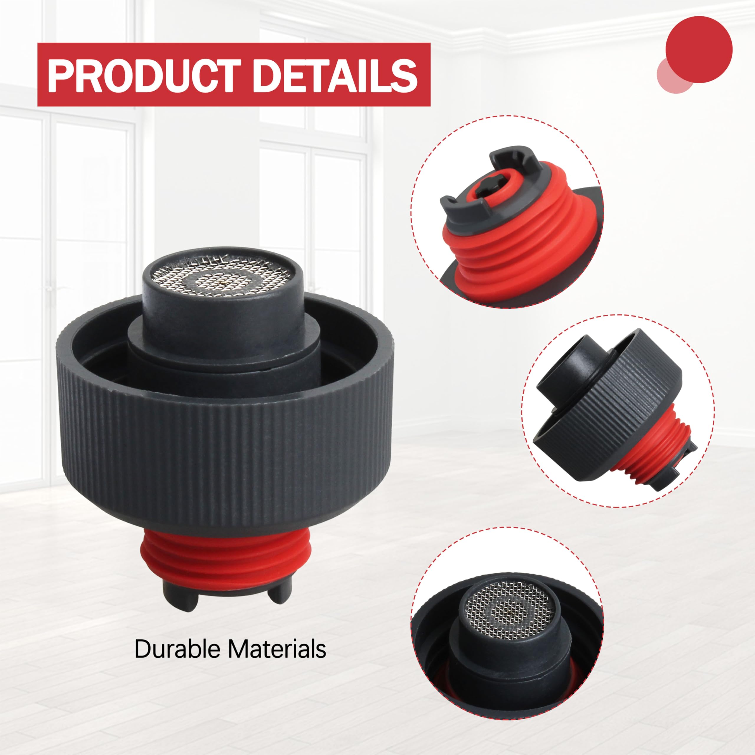 440014958 Solution - Tapa de tanque de agua para piezas de repuesto Hoover Cleanslate FH14000, FH14010, FH14020, FH14050, FH14051, FH14052 (paquete de 2)
