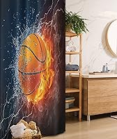 Vista 41 de Ambesonne Cortina para regadera náutica con palmeras