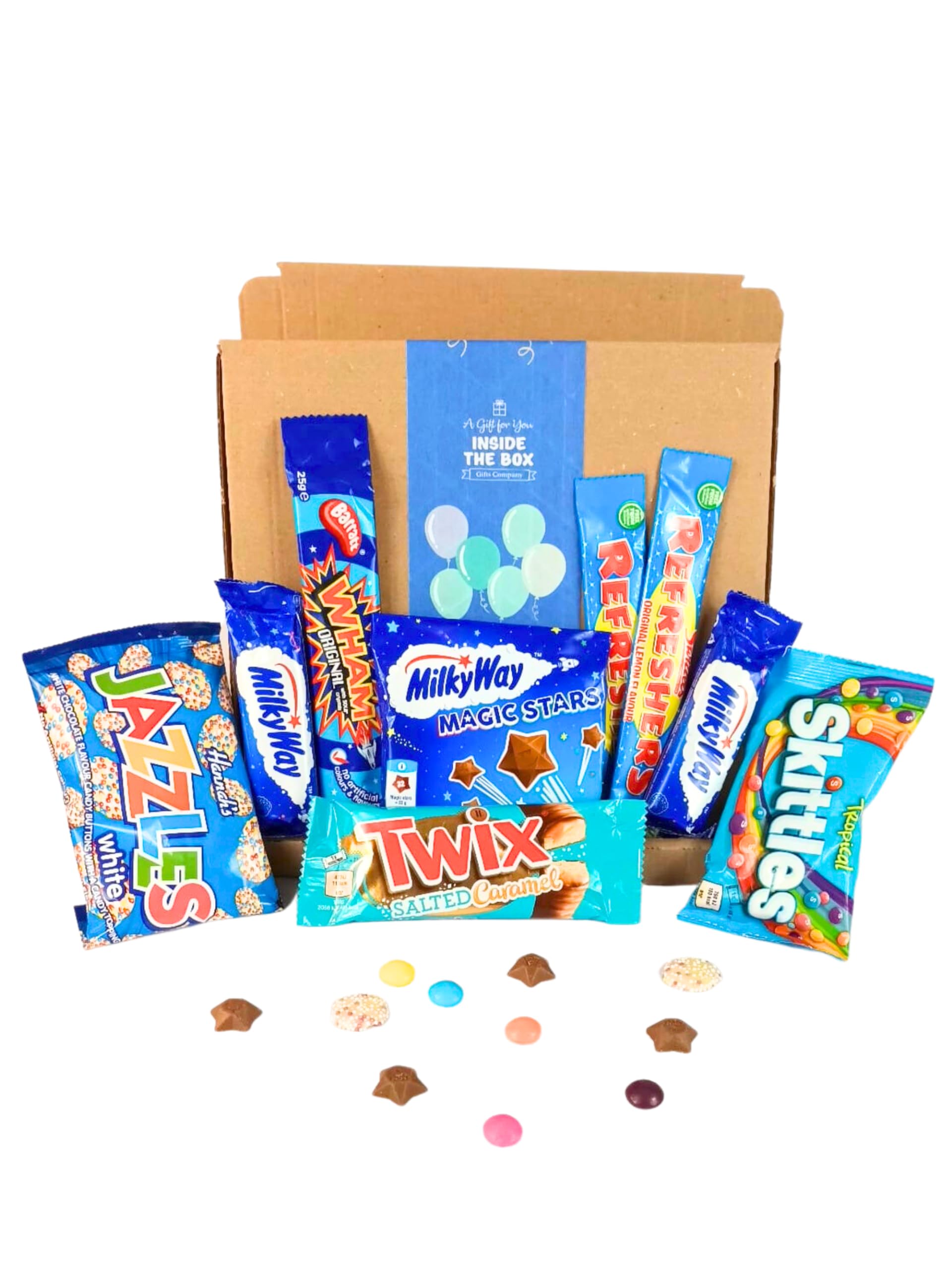 Blue Happy Birthday Chocolate and sweets Selection Letterbox by Inside the Box Gifts (Happy Birthday)